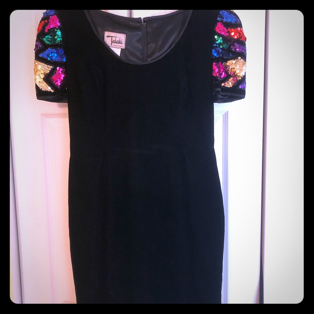 Vintage Velvet/Sequins Dress